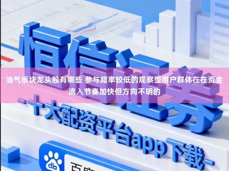 油气板块龙头股有哪些 参与频率较低的观察型用户群体在在资金流入节奏加快但方向不明的