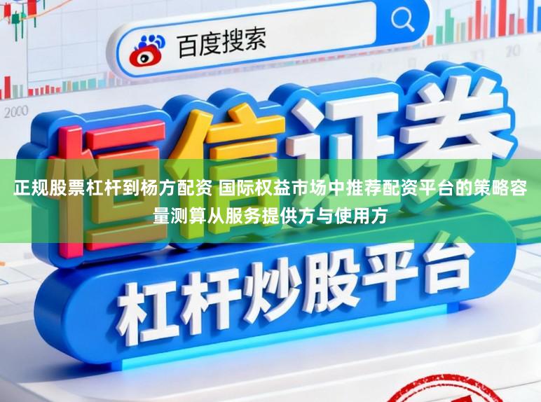 正规股票杠杆到杨方配资 国际权益市场中推荐配资平台的策略容量测算从服务提供方与使用方