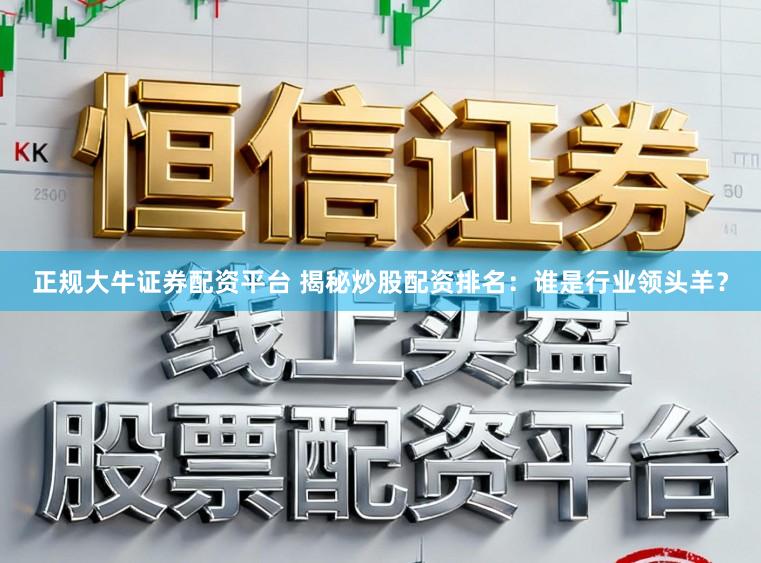 正规大牛证券配资平台 揭秘炒股配资排名：谁是行业领头羊？